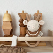 Patti Oslo Norge Robin Reinsdyr Bitering | caramel Teething Rings & Rattles & Baby Gym Toys
