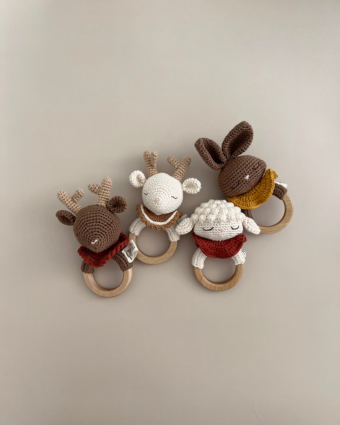 Patti Oslo Norge Robin Reinsdyr Bitering | caramel Teething Rings & Rattles & Baby Gym Toys