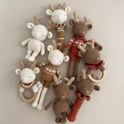Patti Oslo Norge Robin Reinsdyr Bitering | cherry red Teething Rings & Rattles & Baby Gym Toys