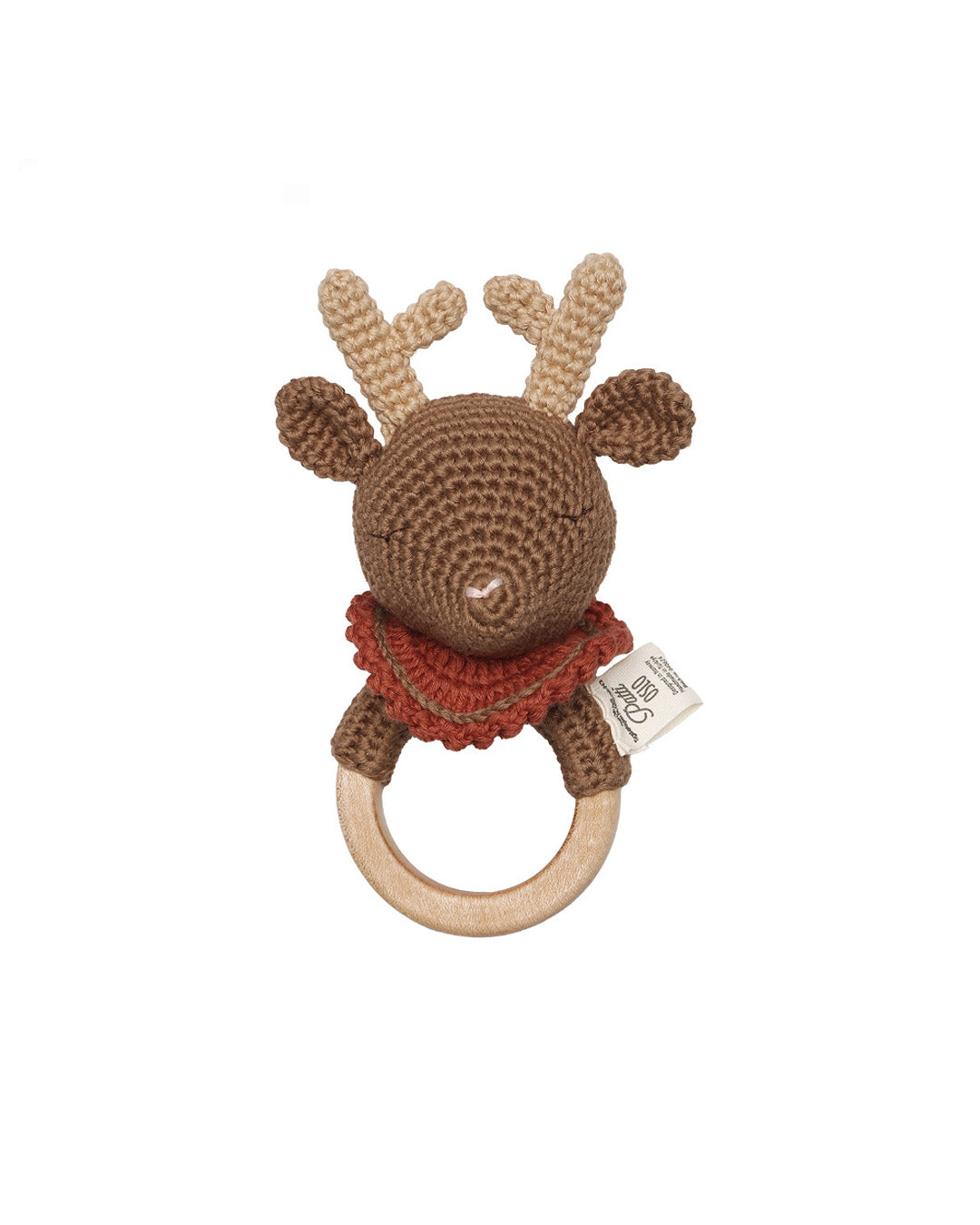 Patti Oslo Norge Robin Reinsdyr Bitering | cherry red Teething Rings & Rattles & Baby Gym Toys