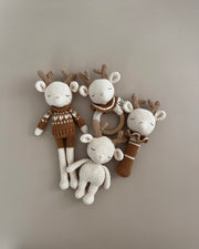 Patti Oslo Norge Robin Reinsdyr Rangle | caramel Teething Rings & Rattles & Baby Gym Toys