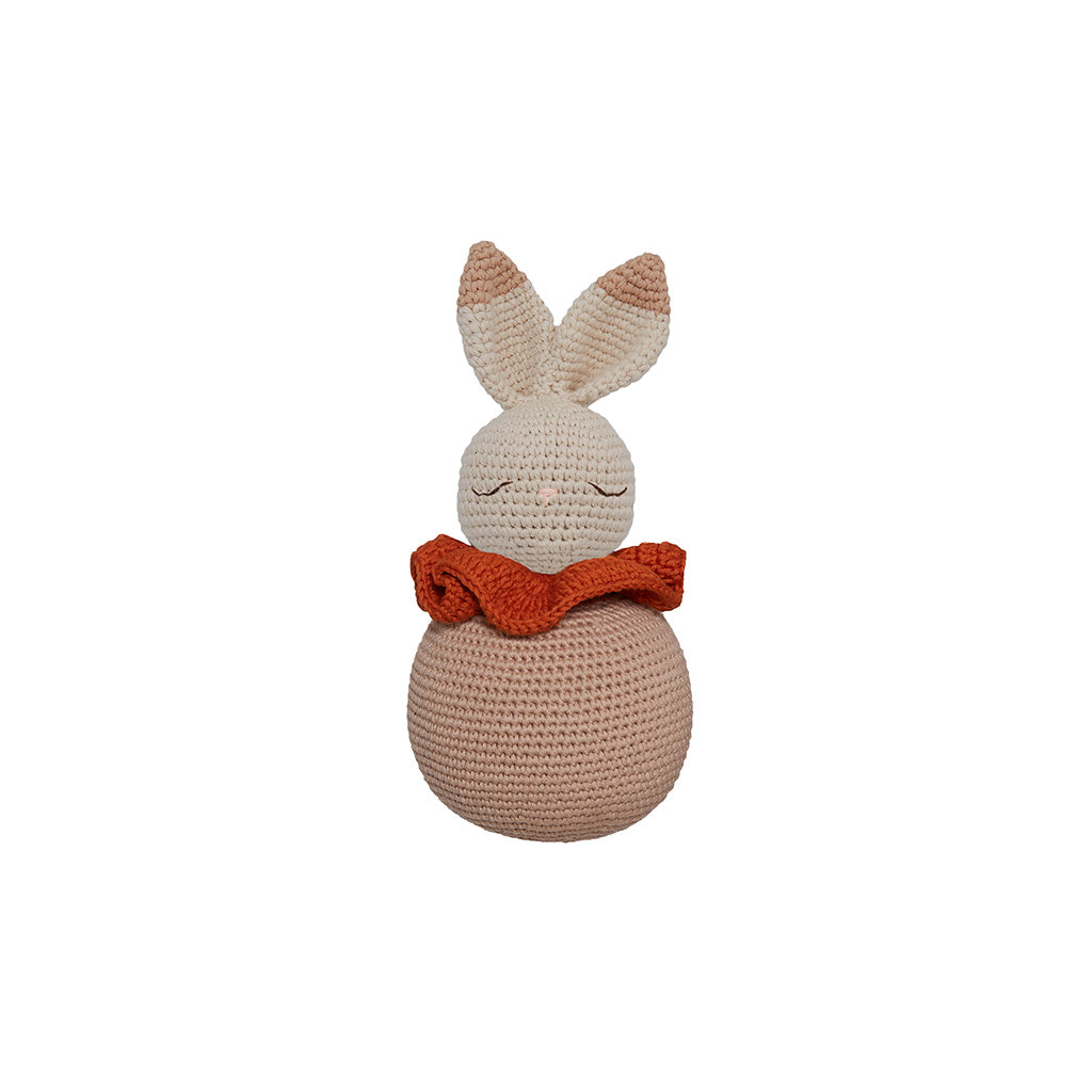 Patti Oslo Norge Rolling Bunny | beige Teething Rings & Rattles & Baby Gym Toys