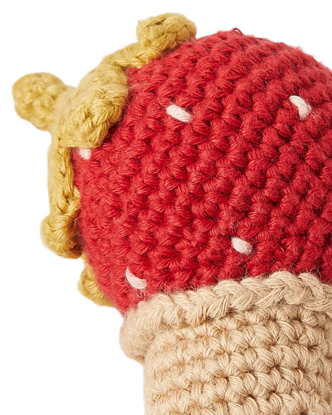 Patti Oslo Norge Strawberry Ice Cream Rattle Teething Rings & Rattles & Baby Gym Toys