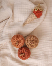 Patti Oslo Norge Strawberry Ice Cream Rattle Teething Rings & Rattles & Baby Gym Toys