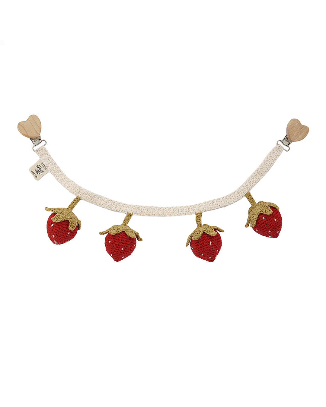 Patti Oslo Norge Strawberry Pram Chain | with bell Music Mobiles & Pram Chains