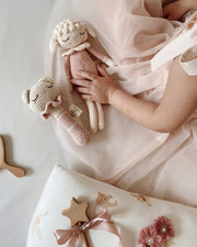Patti Oslo Norge Tiffani the Teddy Rattle | with bell Teething Rings & Rattles & Baby Gym Toys